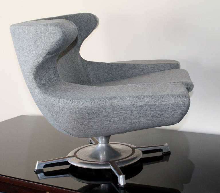 Mid-20th Century Rare Wingback Chair by Hans-Erik Johansson, Sweden, 1966