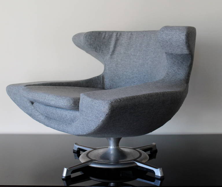 Rare Wingback Chair by Hans-Erik Johansson, Sweden, 1966 In Good Condition In San Diego, CA