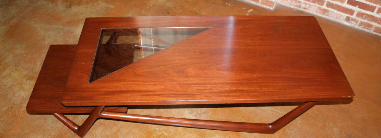 Mid-20th Century Beautiful 1950s Eugenio Escudero Two-Tier Sculptural Coffee Table For Sale