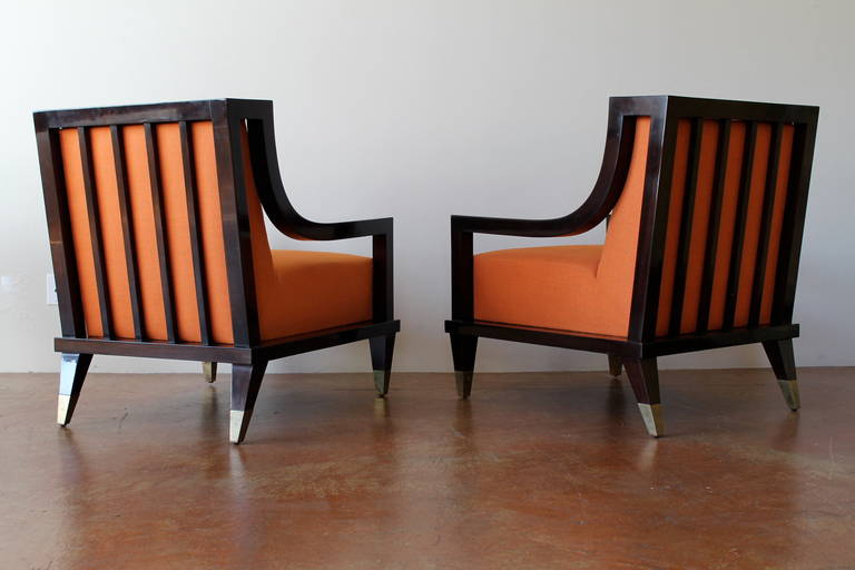 Important and Documented Robert & Mito Block Sofa and Club Chairs. Mexico, 1948. 1