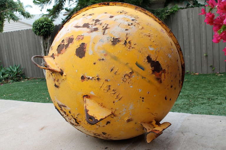 Large-Scale Metal Spherical Steel Bouy - Sculptural Object 4