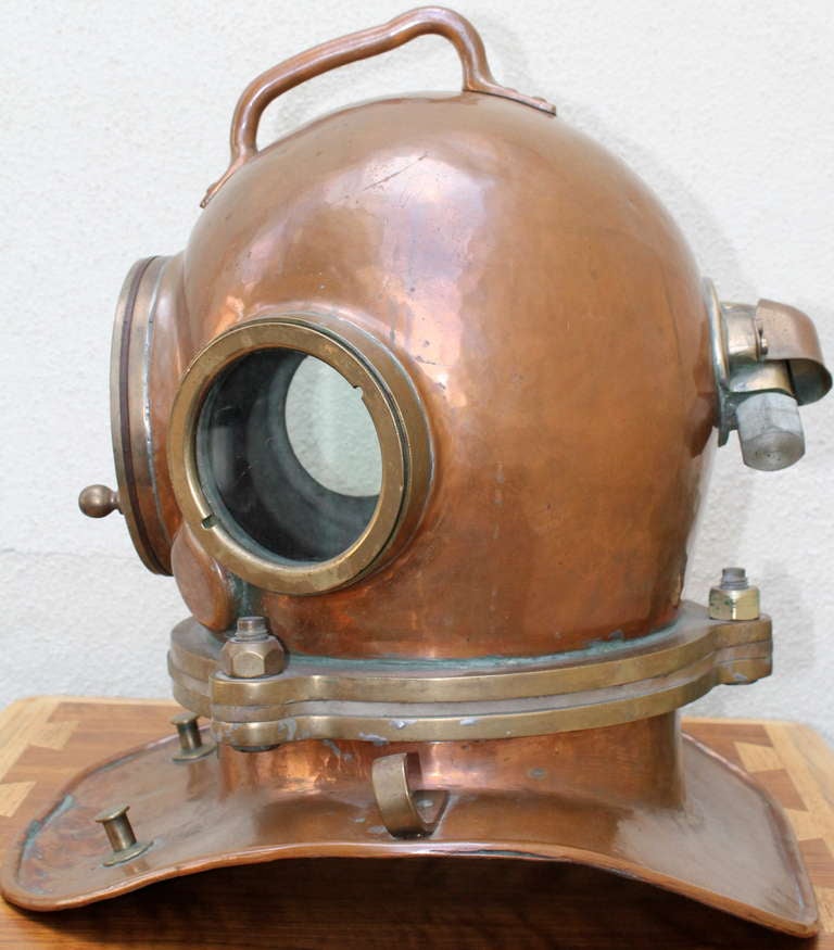 Original Russian Copper Diving Helmet UVS50m Model 1