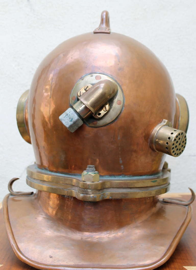 Original Russian Copper Diving Helmet UVS50m Model 4