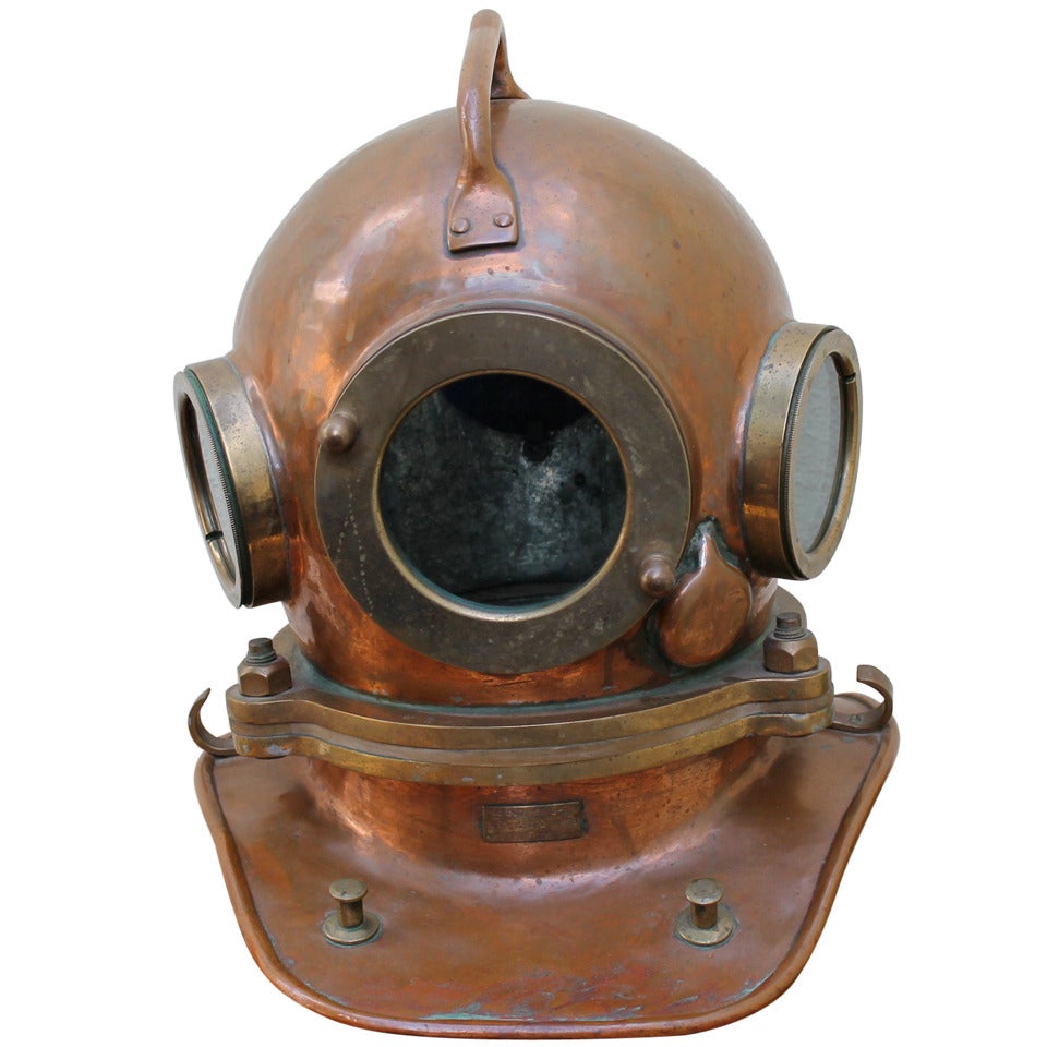 Original Russian Copper Diving Helmet UVS50m Model