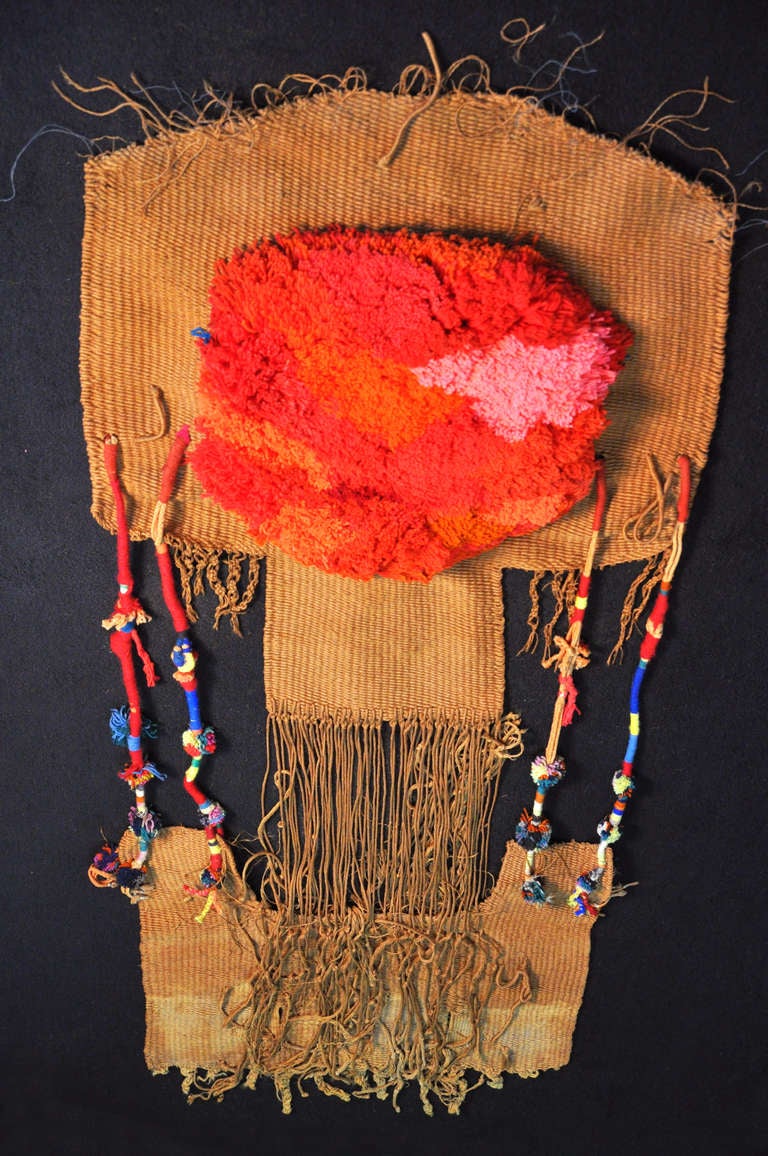 Late 20th Century Marta Palau Woven-Textile Wall Sculpture.  Mexico c.1974
