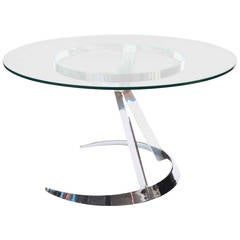 Pedestal table designed by Boris Tabacoff.