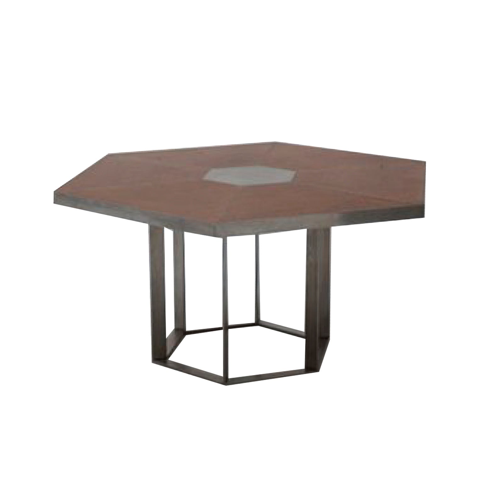 1960´s Hexagonal pedestal table