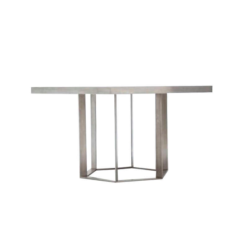 French 1960´s Hexagonal pedestal table