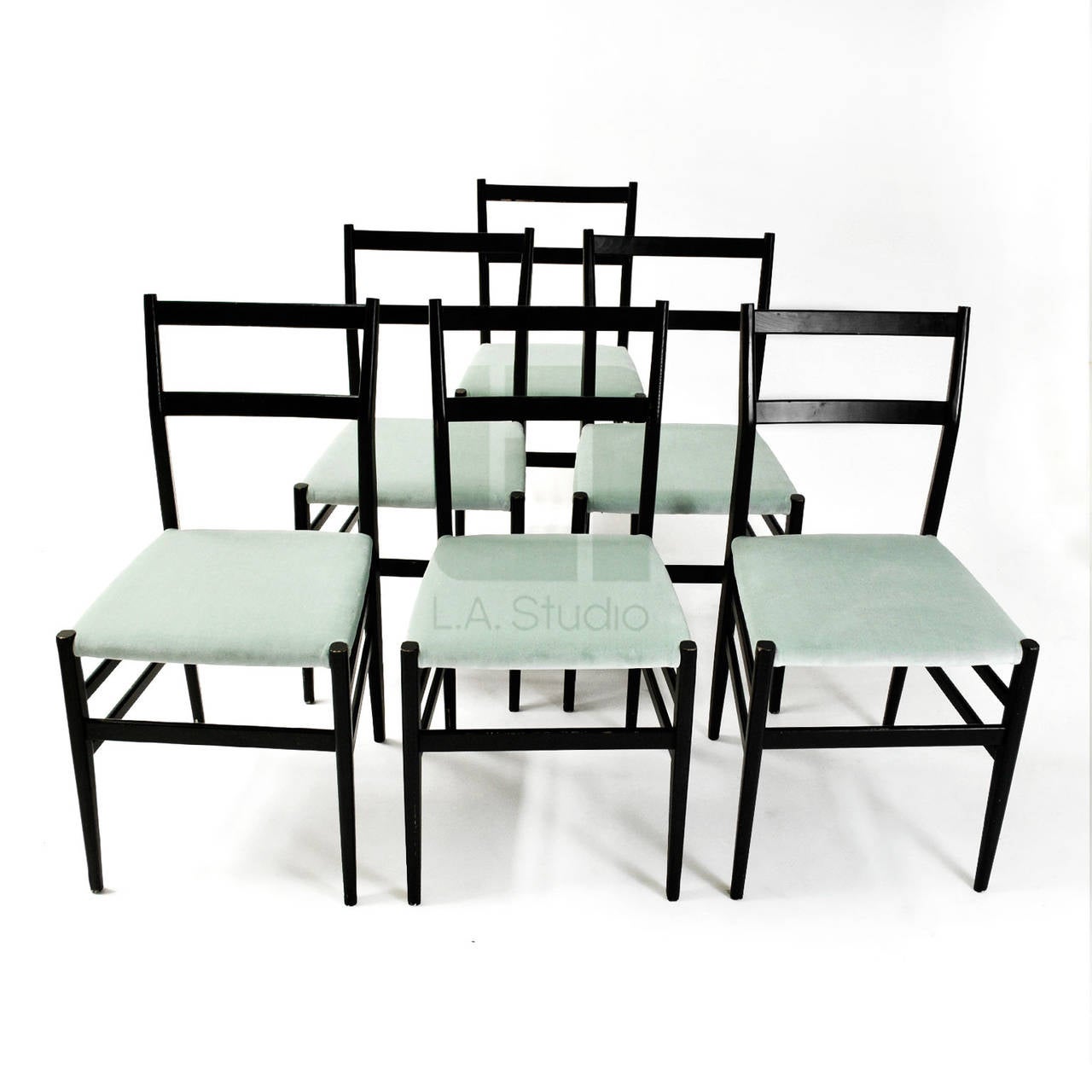 Set of Chairs Model Leggera by Gio Ponti, Italy 1950 3