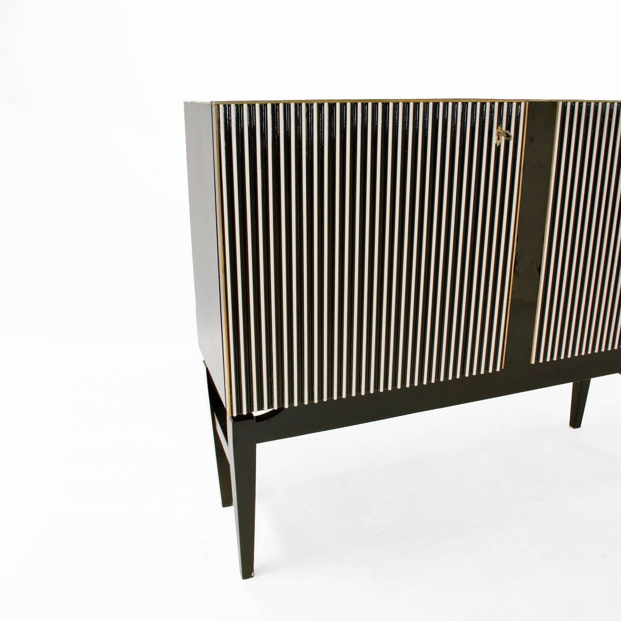 French Sideboard Covered in Opaline Glass