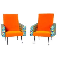 Pair of Armchairs, Italy, 1950