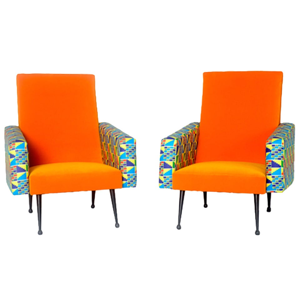 Pair of Armchairs, Italy, 1950