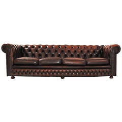 Vintage Chesterfield Four-Seat Sofa