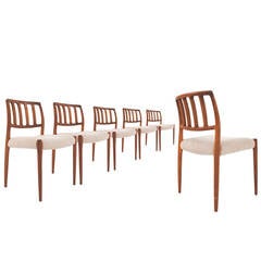 Set of Chairs by Niels Otto  Moller for J.L. Moller