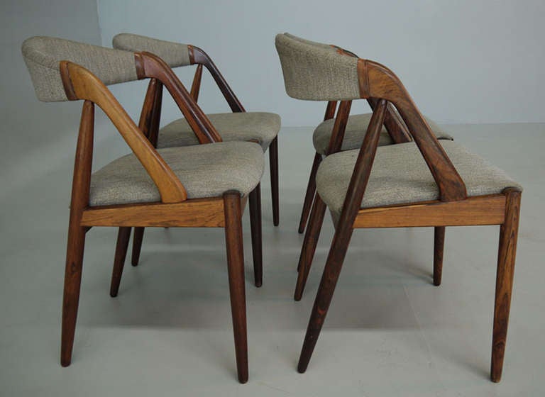 Set of Kai Kristiansen Danish Modern Rosewood Dining Chairs