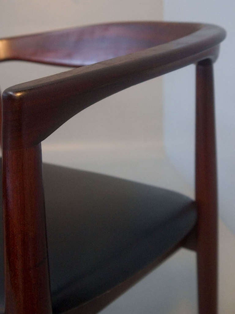 Kai Kristiansen Eight 8 Danish Modern Teak Dining Arm Chairs For Sale 2