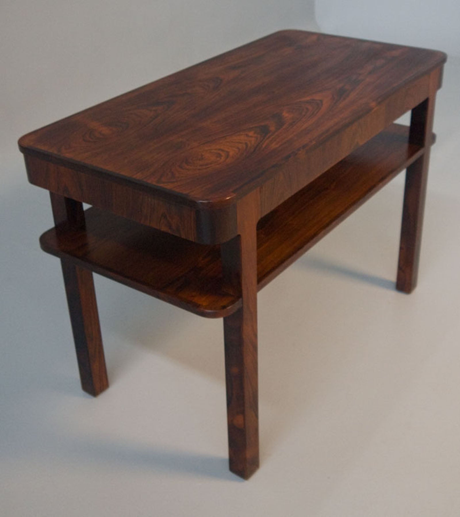Danish Modern Rosewood Server Sofa Table with Secret Drawer For Sale