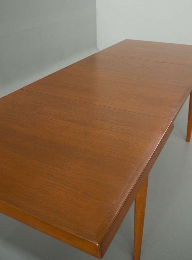 Fritz Hansen Danish Modern Teak Dining Table 8ft