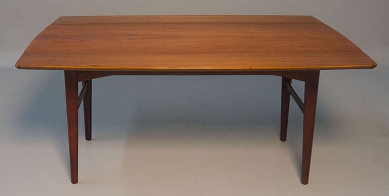 Danish Modern Teak Draw Leaf Coffee Table