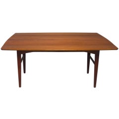 Danish Modern Teak Draw Leaf Coffee Table