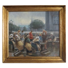 Danish Soren Christian Bjulf Oil on Canvas Painting