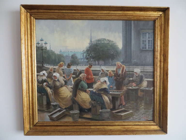 Danish Soren Christian Bjulf Oil on Canvas Painting
