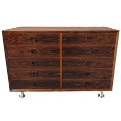 Brouer Mobel Danish Modern Rosewood Chest Drawers Dresser