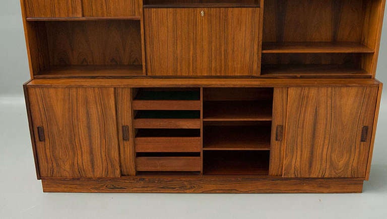 Westergaards Danish Modern Rosewood Wall Unit 6ft For Sale 4