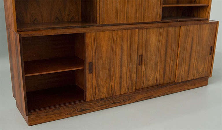 Westergaards Danish Modern Rosewood Wall Unit 6ft For Sale 1
