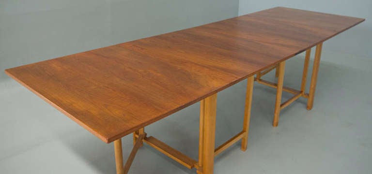 Bruno Mathsson Maria Teak Expanding 9ft Space Saving Table For Sale 2