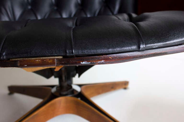 American George Mulhauser Lounge Chair and Ottoman for Plycraft