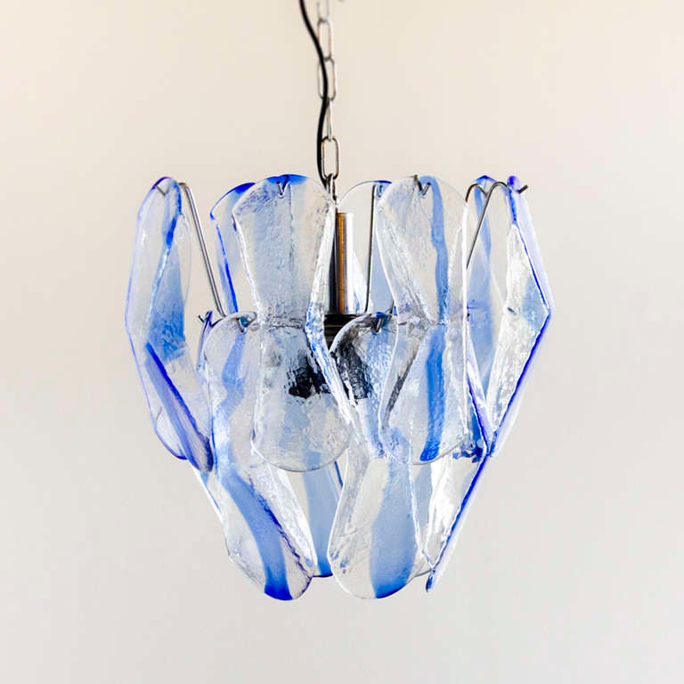 Italian Murano Glass Chandelier Including Two Sconces 1