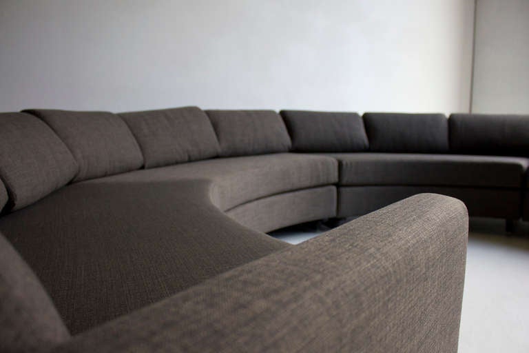 designer: Adrian Pearsall

Manufacturer: Craft Associates
Period/Model: Mid Century Modern
Specs: Walnut, High Grade Foam, High Grade Commercial Fabric

condition

This Adrian Pearsall sectional sofa for Craft Associates is completely