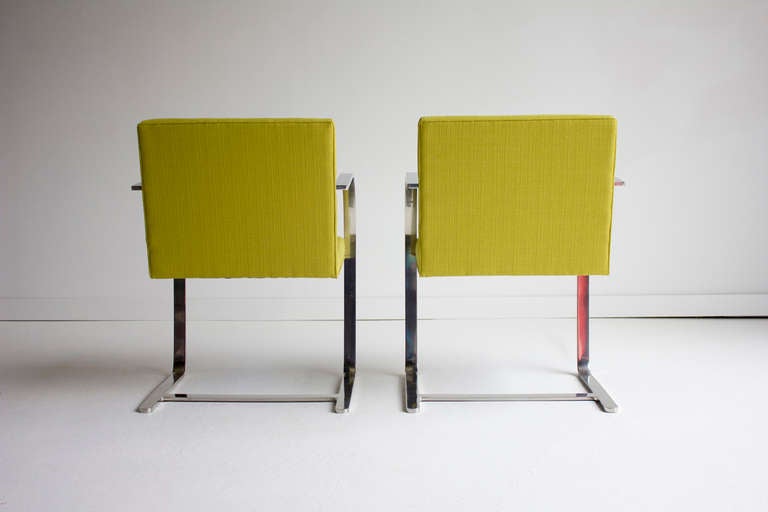 Mies Van Der Rohe Brno Chairs for Knoll International In Excellent Condition In Oak Harbor, OH