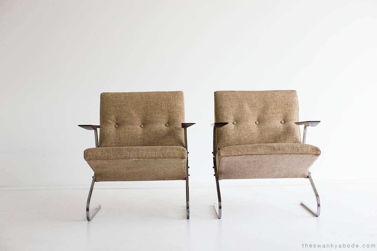 Mid-20th Century Georges Vanrijk Lounge Chairs for Beaufort