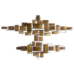Jason Abstract Rectangle Shields Wall Sculpture