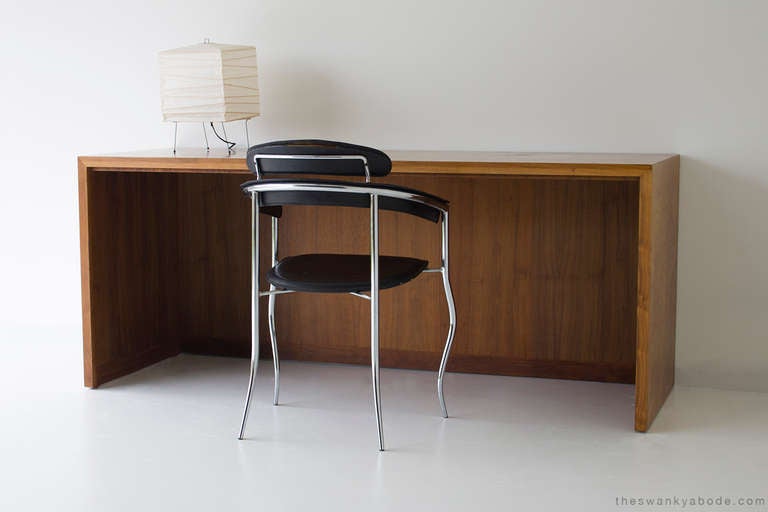Mid-Century Modern Harvey Probber Burl Wood Desk/Credenza Advent Series