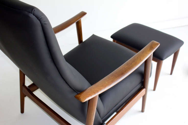 Danish Lounge Chair and Ottoman for Westnofa 2