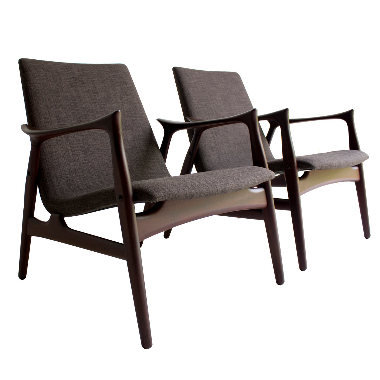 Arne Hovmand Olsen Lounge Chairs for Mogens Kold