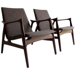 Arne Hovmand Olsen Lounge Chairs for Mogens Kold