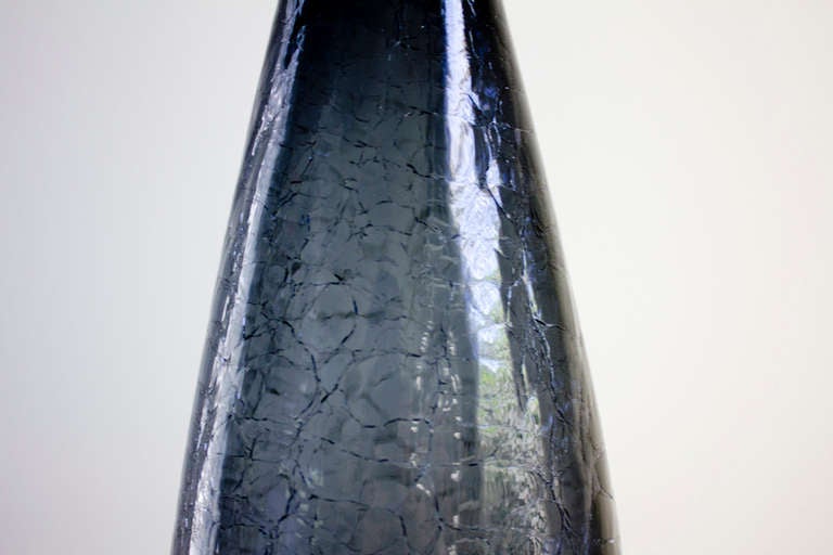 Mid-Century Modern Blenko Decanter Smoked Glass