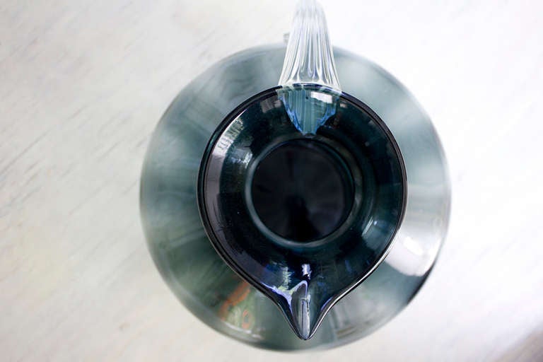 Blenko Pitcher Smoked Glass 1