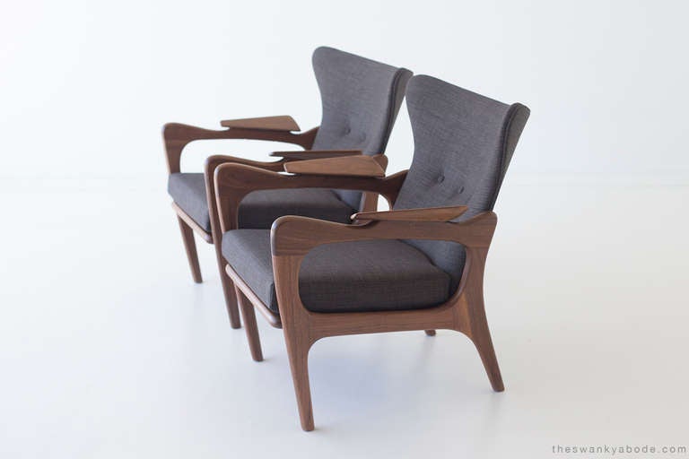 American Adrian Pearsall Low Wing Chairs for Craft Associates Incorporation