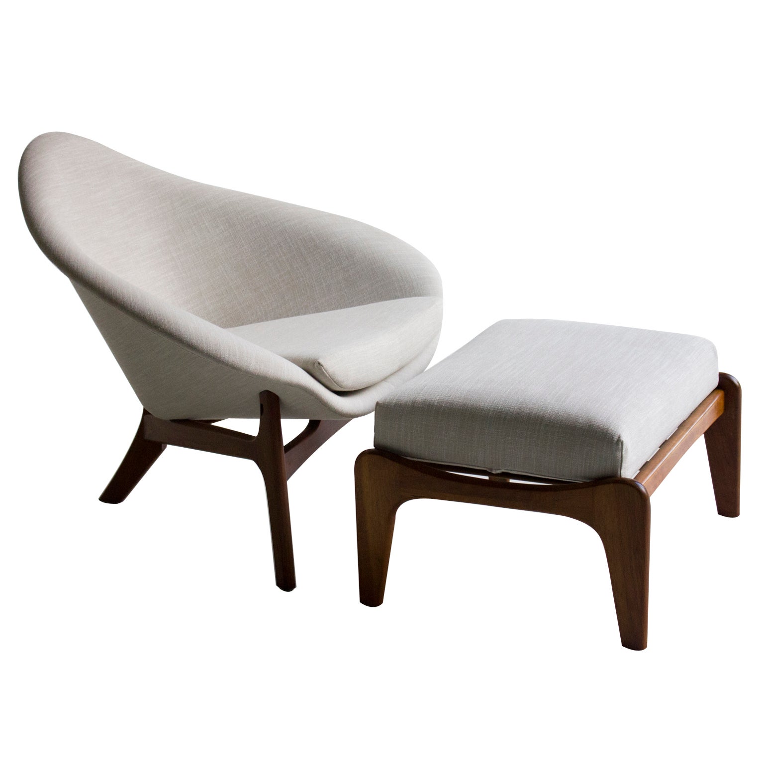 Adrian Pearsall Lounge Chair and Ottoman for Craft Associates