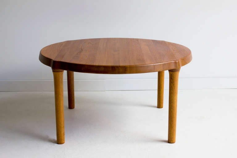 Danish Teak Side Table.

This Danish teak side table is in excellent vintage condition with age appropriate wear. One leg has been professionally glued for stability. It is rare that you come across a piece that is solid wood rather than veneer.