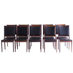 Set of 12 Danish Rosewood Dining Chairs