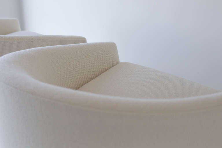 Designer: Jens Risom
Manufacturer: Jens Risom Design Inc
Period/Model: Mid Century Modern
Specs: Walnut, High Grade Foam, Mohair

condition:

These Adrian Pearsall cloud chairs for Craft Associates Inc. are in excellent restored condition.