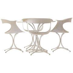 Erwin and Estelle Laverne Lotus Chairs and Table 7