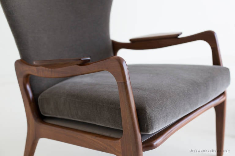 American Adrian Pearsall Wing Armchairs for Craft Associates
