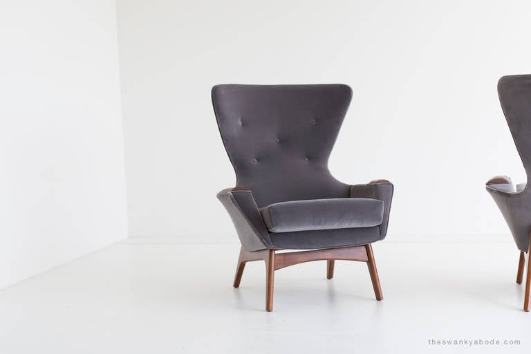 Adrian Pearsall Wing Chairs for Craft Associates 1